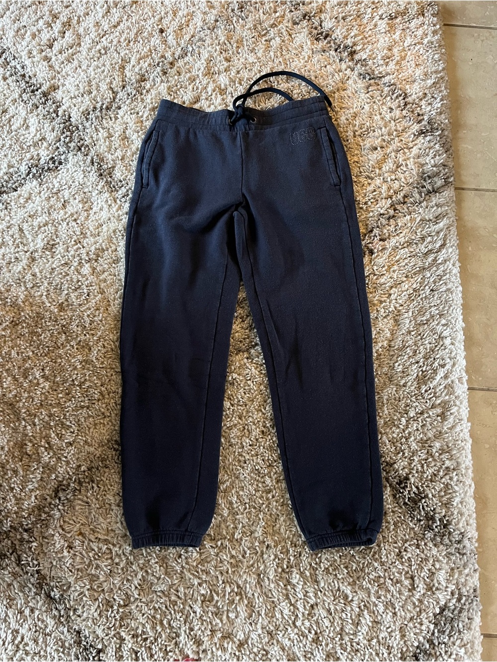 UGG Black Women's Jogger Track Pants with Drawstring